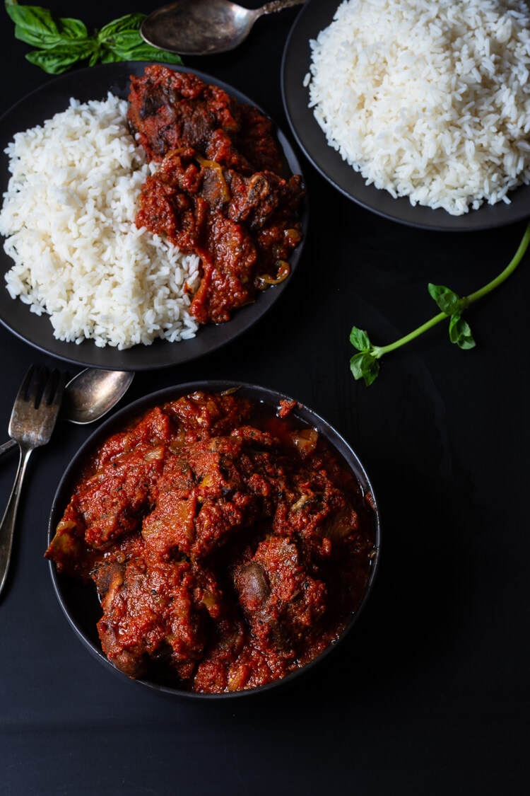 White Rice and Stew